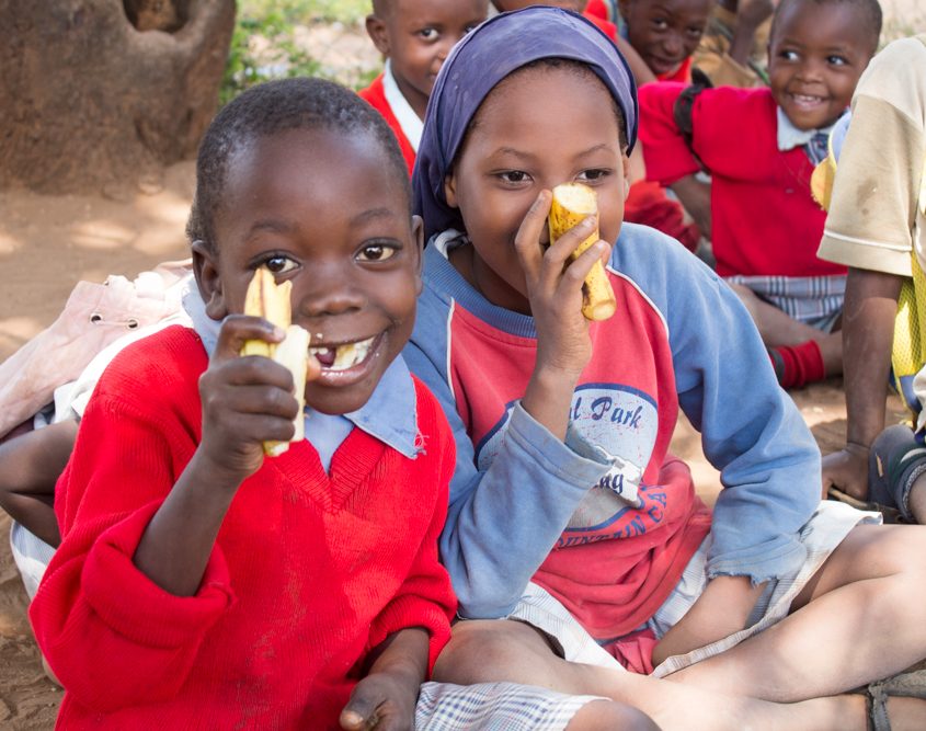 Special Treat of Bananas for all the DGS children