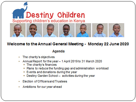 AGM on 22 June 2020