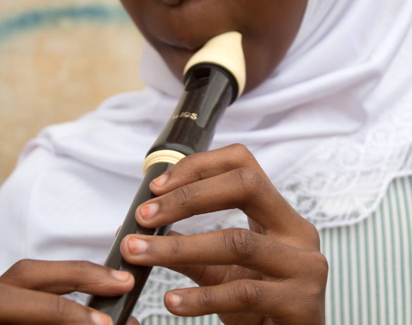Recorder - getting the fingers right
