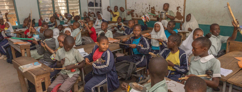 fiddle building at Destiny Garden School Kenya Destiny Children Charity