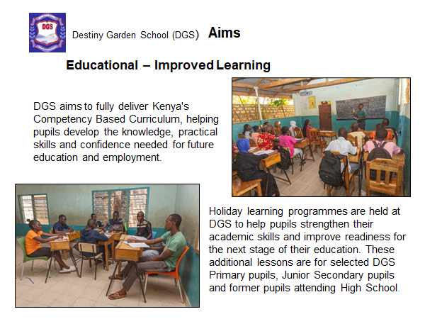 DGS Aims - Educational, Improved Learning